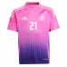 Maillot de foot Allemagne Ilkay Gundogan #21 Extérieur vêtements Europe 2024 Manches Courtes